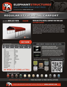 Regular Style Carport