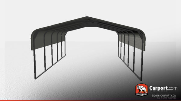 18' x 21' x 6' Durable Two Car Double Carport - Image 3