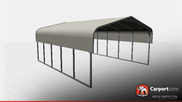 18' x 21' x 6' Durable Two Car Double Carport