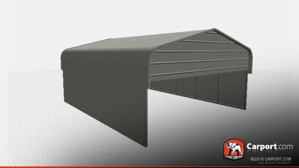 18' x 21' x 6' Top Quality Two Car Metal Carport - Image 2