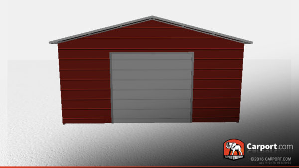 enclosed metal garage
