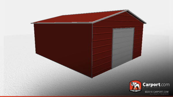 enclosed metal garage