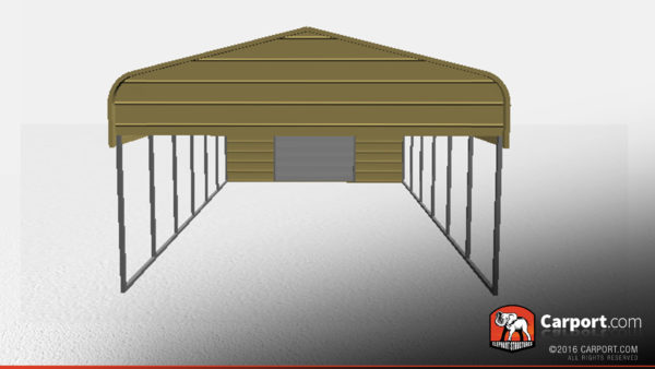 18' x 26' Carport with Storage Shed Attachment - Image 2