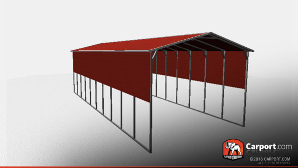 18x41 RV Cover Metal Roof 2