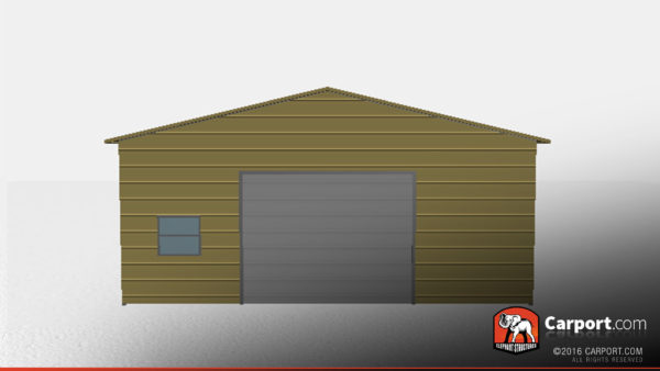 Two Car Metal Garage Workshop 24x31x10