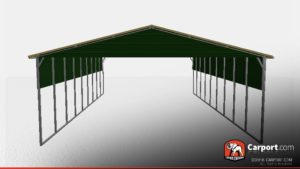 26x36-vertical-style-commercial-metal-carport-32290-front vertical style commercial metal carport with open sides