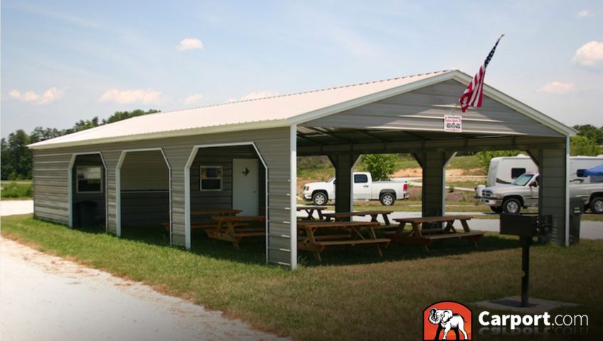 Metal Picnic Shelter
