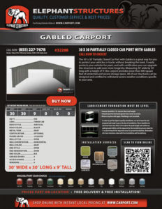 Gabled Carport