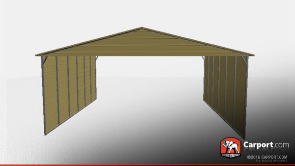 30 x 30 x 12 three car commercial carport