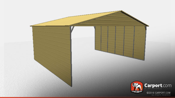 30 x 30 x 12 three car commercial carport