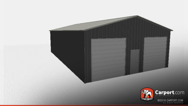 30x51 Storage Building with 2 Garage Doors 3
