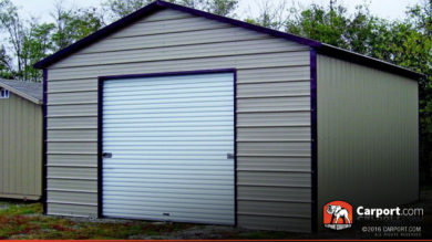 18x26 Metal Garage Boxed Eave
