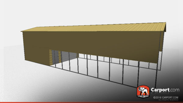 18x61 RV Storage Building Side View