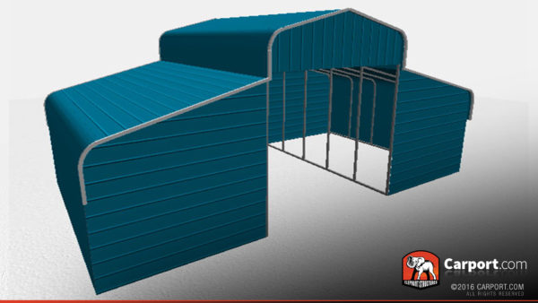 36 x 31 x 10 metal horse barn curved roof