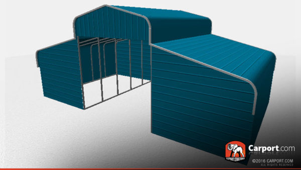 36 x 31 x 10 metal horse barn curved roof
