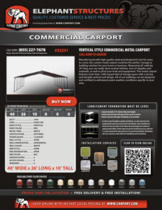 Commercial Carport
