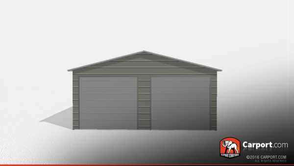 Two Car Steel Garage 3 22x31x9