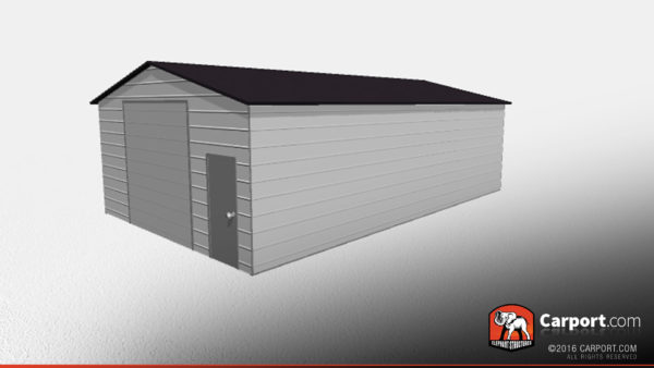 Double Wide Steel Garage 3