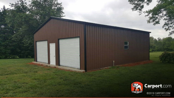 30' x 36' x 10' two-door garage