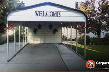 12 x 24 Regular Style Single Car Carport