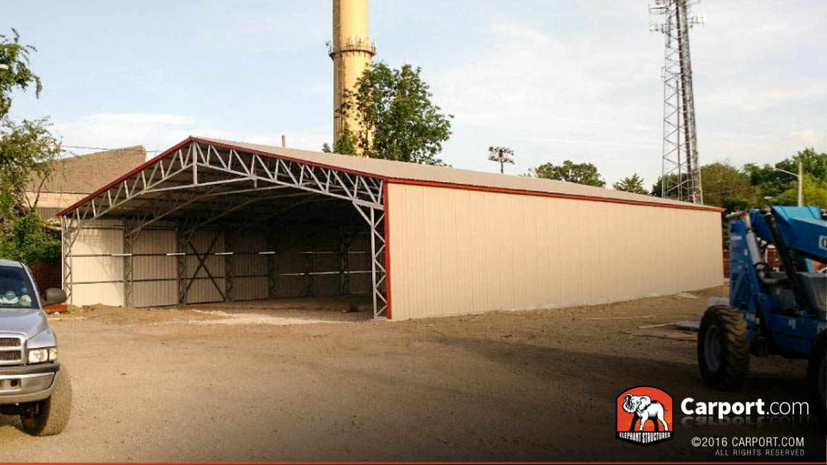 40x51 Custom Commercial Carport 40x51 Custom Commercial Carport