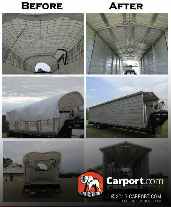 Custom Single Wide Carport Kit 12 Wide x 41 ft. Wide x 8 ft. High - Image 2