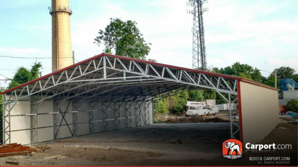 Commercial metal buildings and carport covers for business and residential use up to 60' wide by as long as you need. Store cars, protect equipment, or add space for your company.