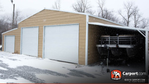 48x24 Ridgeline Barn with lean to