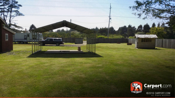 24x21 Two Car Carport