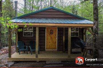 18 x 31 Custom Metal Building with Green Roof