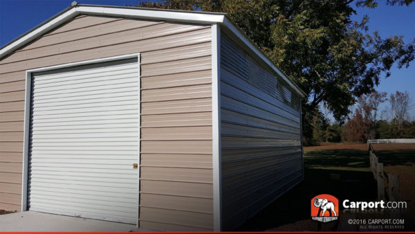 Metal Garage side view