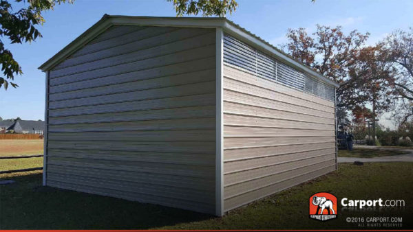 Metal Garage back view