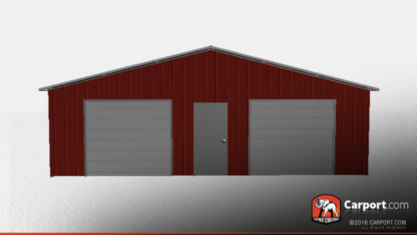 vertical style metal garage