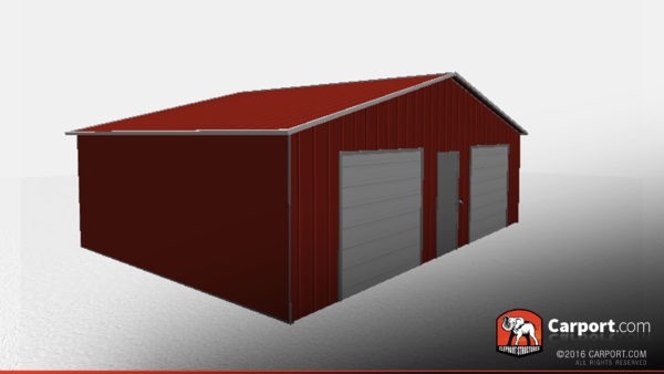 vertical style metal garage